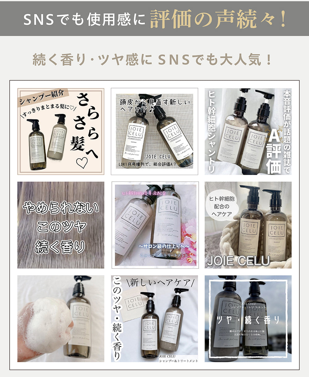【LDK A評価受賞】 JOIE CELU （ ジョワセル ） ヒト幹細胞 シャンプー トリートメント