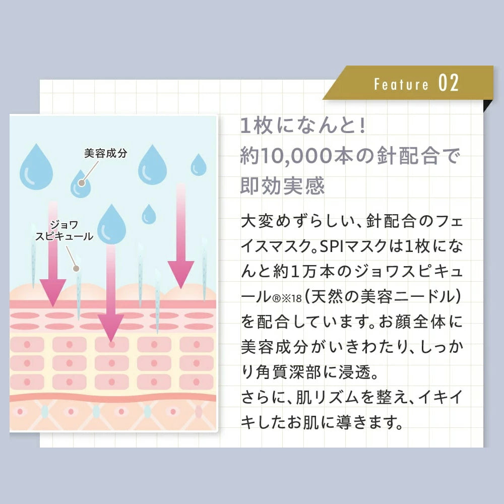 JOIE CELLULE （ジョワセリュール）SPI フェイスマスク 10枚セット ｜ヒト幹細胞培養エキス＆天然白針（海面）配合／送料無料