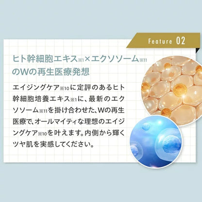 JOIE CELLULE （ジョワセリュール）エクソソーム フェイスマスク 10枚セット ｜ヒト幹細胞培養エキス＆エクソソーム配合